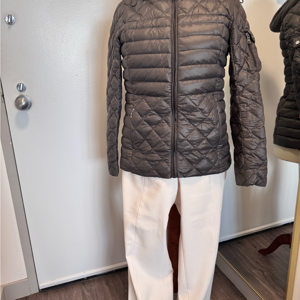 Ralph Lauren Charcoal Quilted Puffer Jacket